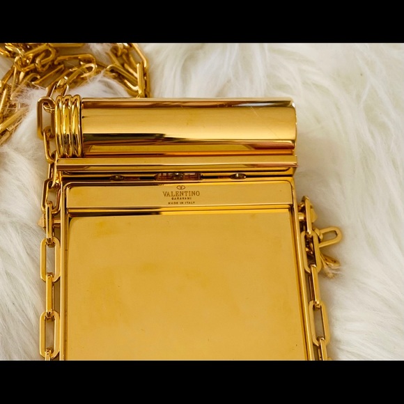 Valentino Minaudiere Mirror Clutch in Fuxia - Picture 7 of 14